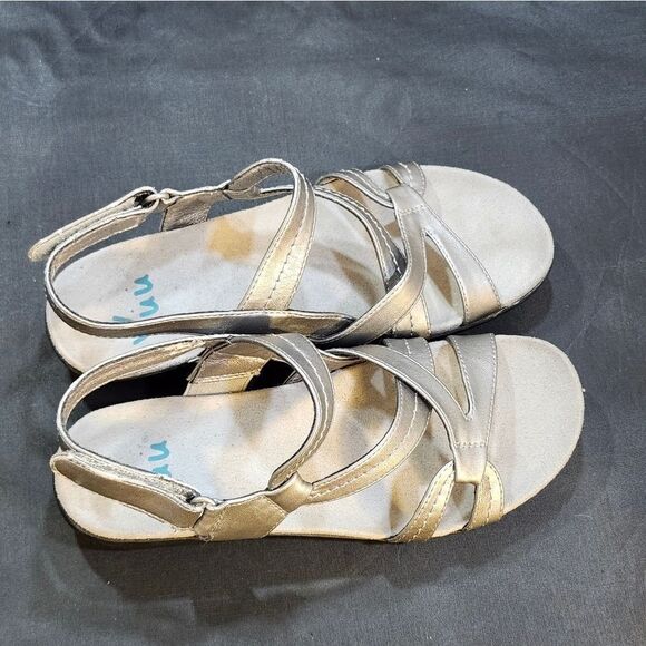 YUU WOMEN'S OPEN-TOE MULTI-STRAPS SLIP-ON SANDAL - Picture 10 of 16